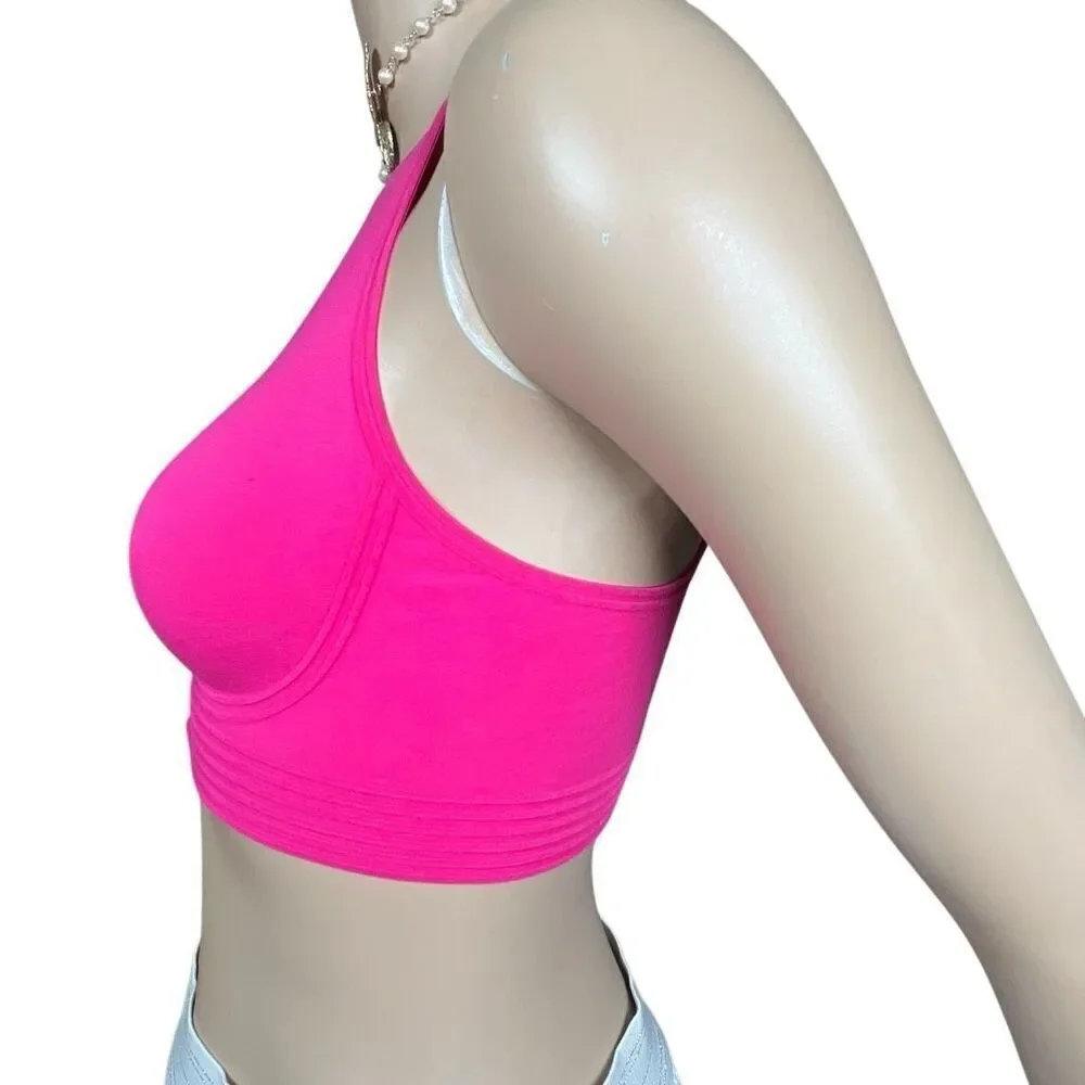 NWT Wolford Alita Sports Bra Fuchsia Pink 80B 36B